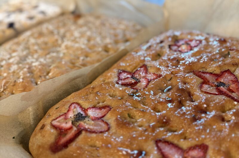 Fresh Milled Flour Focaccia: Three Spring Flavors